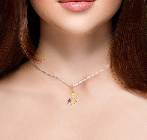 amethyst jewelry B Pendant