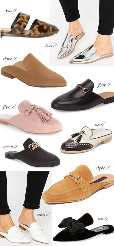 top 10 shoe trends various mules