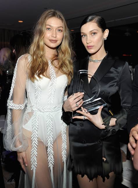 Gigi and Bella Hadid in Black and White