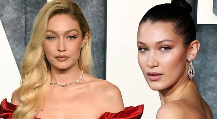 Gigi and Bella Hadid head shots