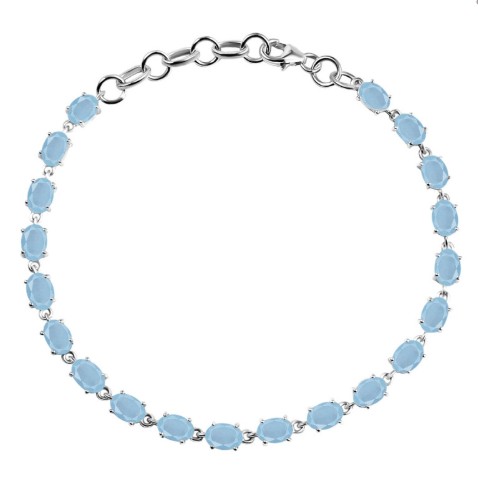 Aquamarine jewelry chain bracelet