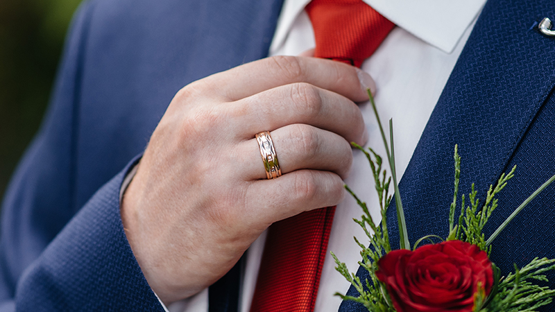Sleek Modern Wedding Band Styles for Men