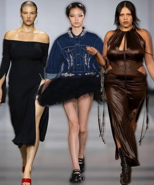 Fashion Week trends brown blue and black 