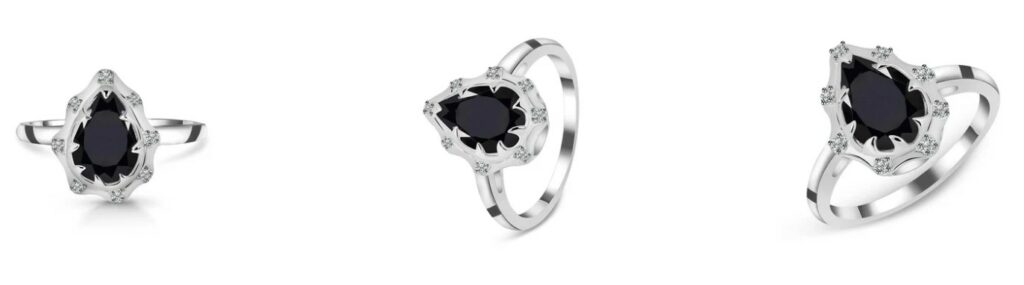 Black Tourmaline Jewelry ring