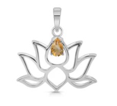 Citrine jewelry pendant