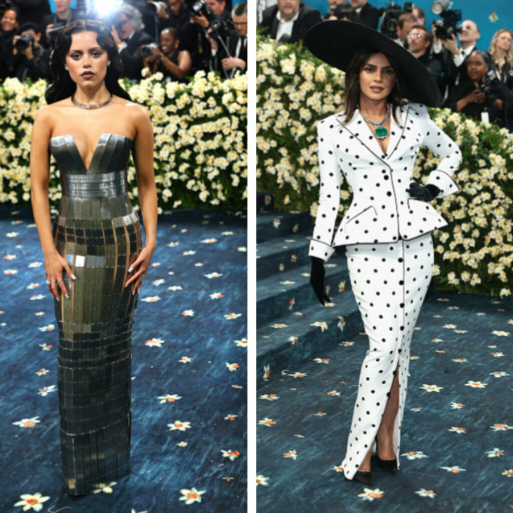 side by side 2025 Met Gala
