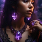 Amethyst jewelry featured image woman weraring jewelry