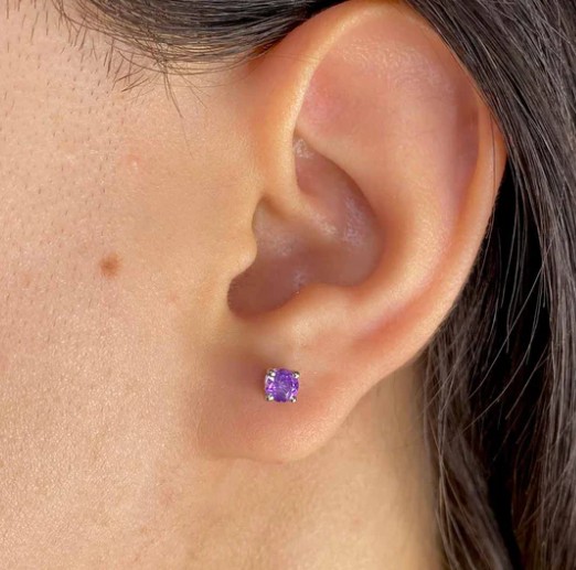 Amethyst jewelry earrings