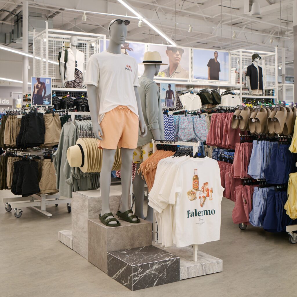 Primark stores mens display shorts