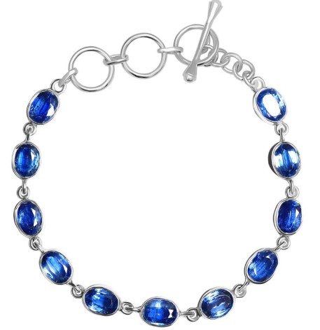 Blue kyanite bracelet