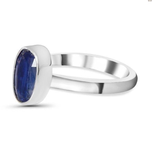 Blue kyanite ring