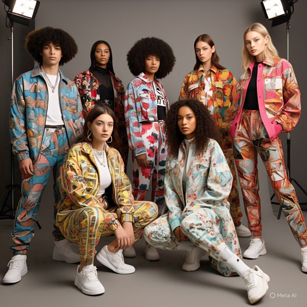 SHEIN Fashion models wearing various outfits