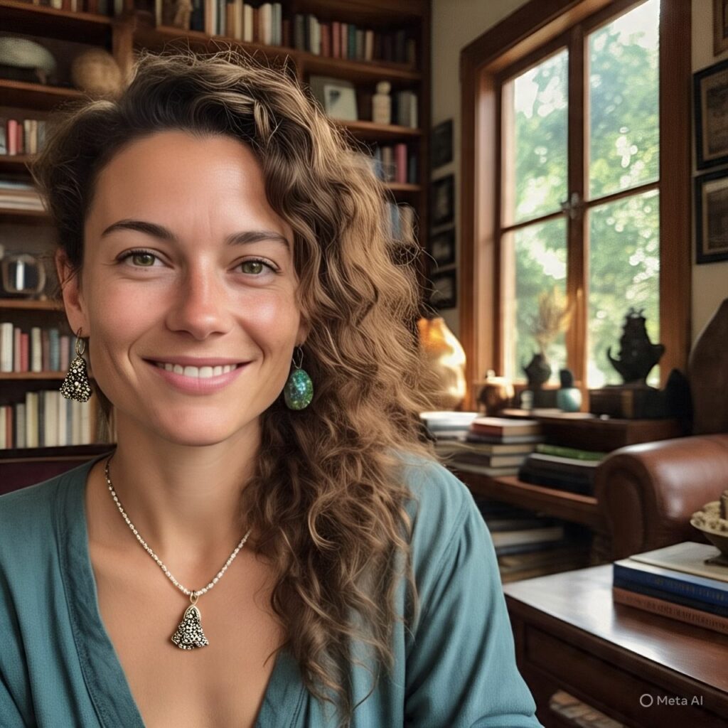 Woman in Pietersite jewelry