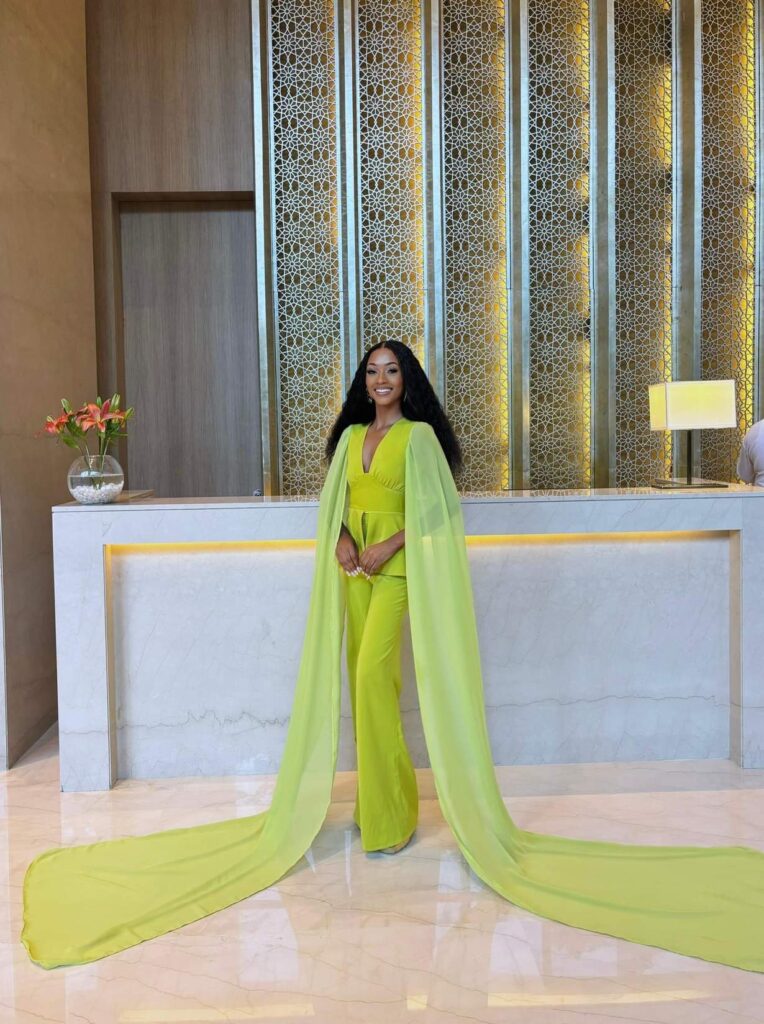 Faith Bwalya in green
