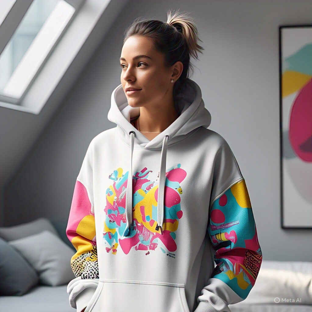 Custom hooded sweatshirts and custom hoodies girl in a hoodie 