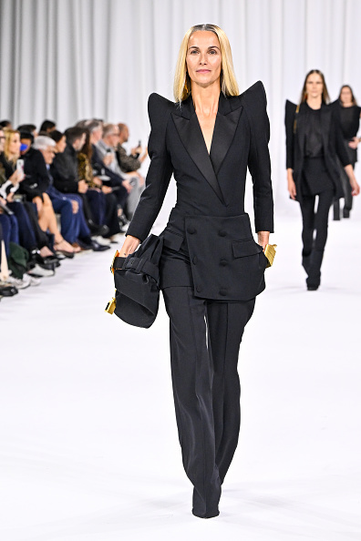 Models on catwalk wearing Balmain