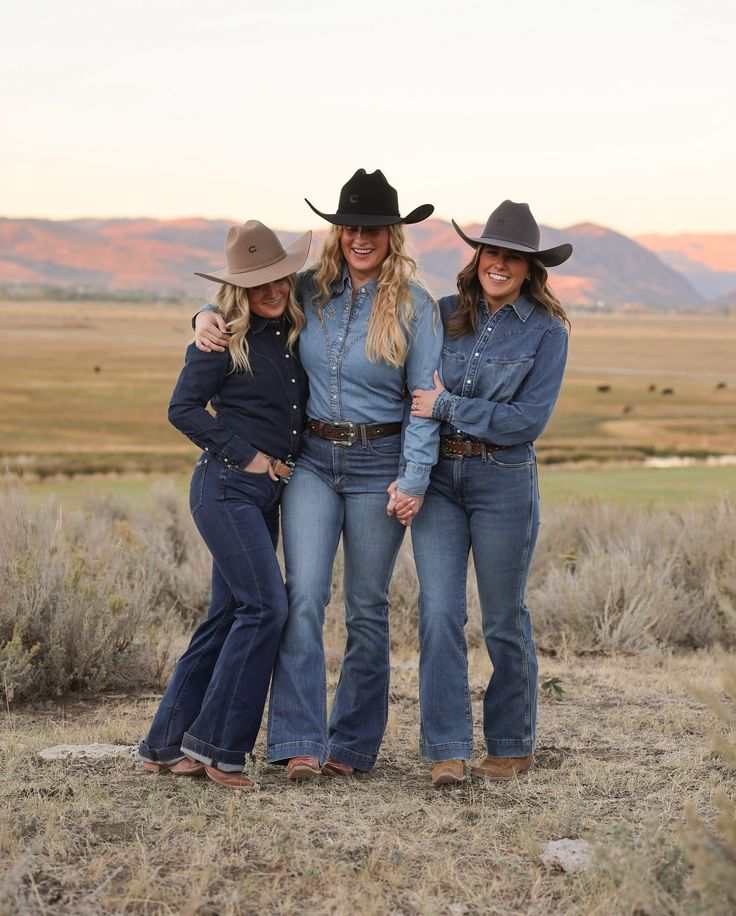Featured image of 3 woman wearing Western denim