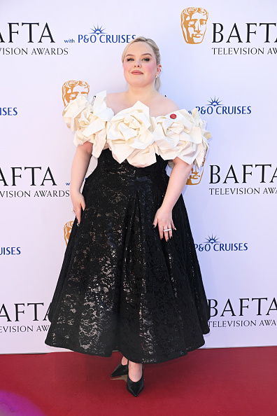 Nicola Coughlan in Bespoke Richard Quinn Shines at the 2025 BAFTA Television Awards