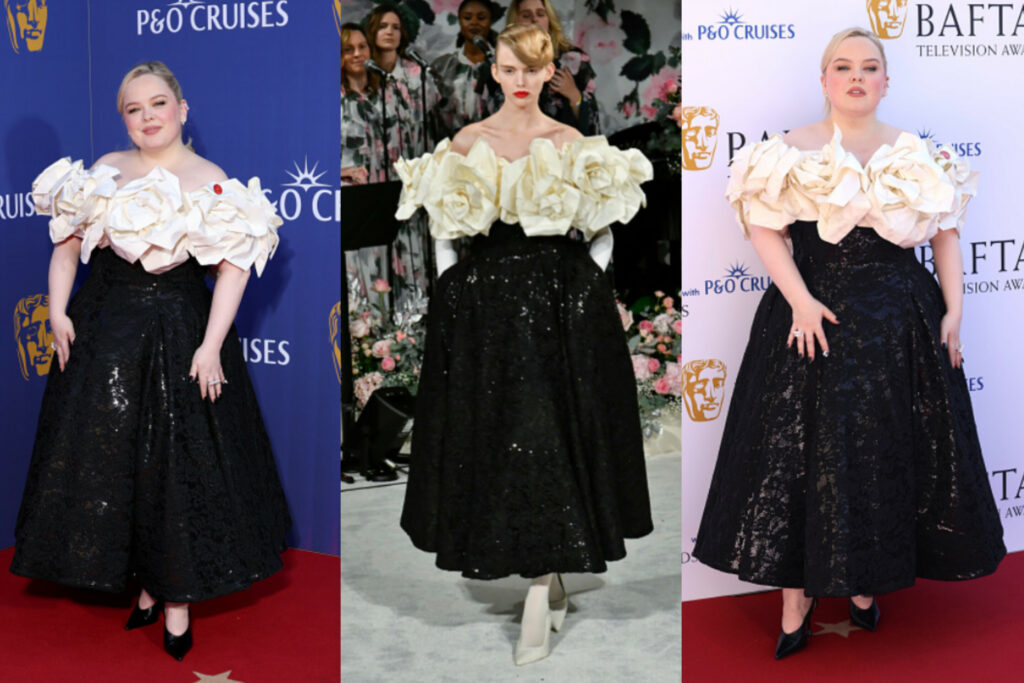 Nicola Coughlan in Bespoke Richard Quinn Shines at the 2025 BAFTA Television Awards