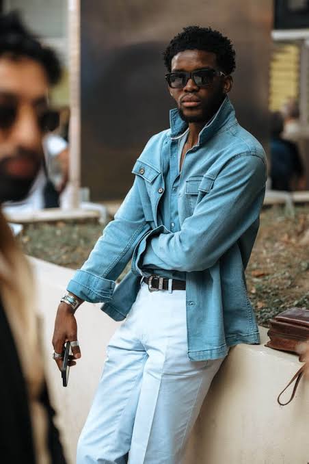 Black man in suit at Pitti Uomo 2025