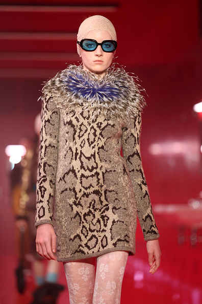 Valentino Snake-Print Dress