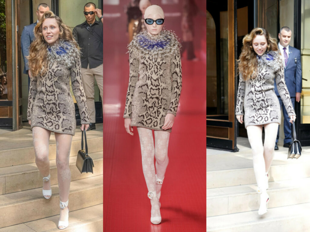 Miley Cyrus in Valentino Snake-Print Dress Turns Heads at "Something Beautiful" Premiere in Paris featured image