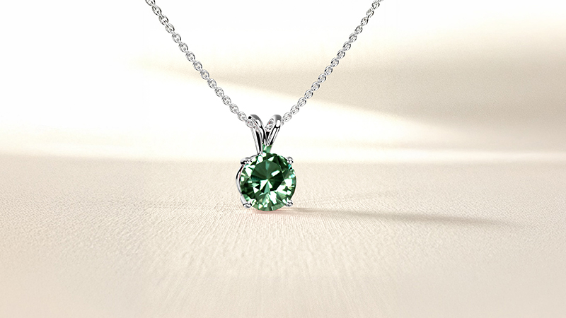 teal sapphires necklace