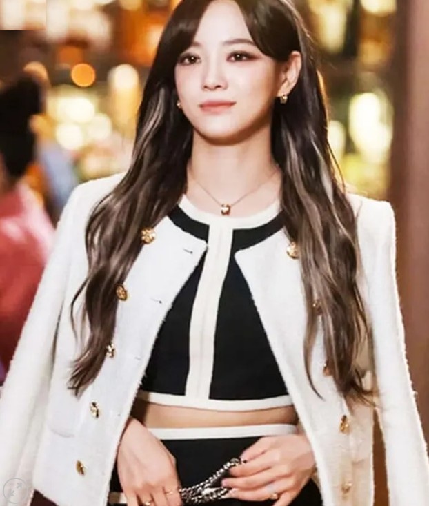 asian woman in dress Oskar Jacket