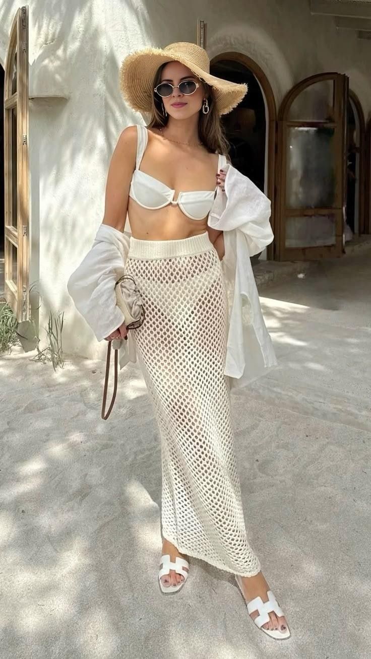 boho skirts and bikini top