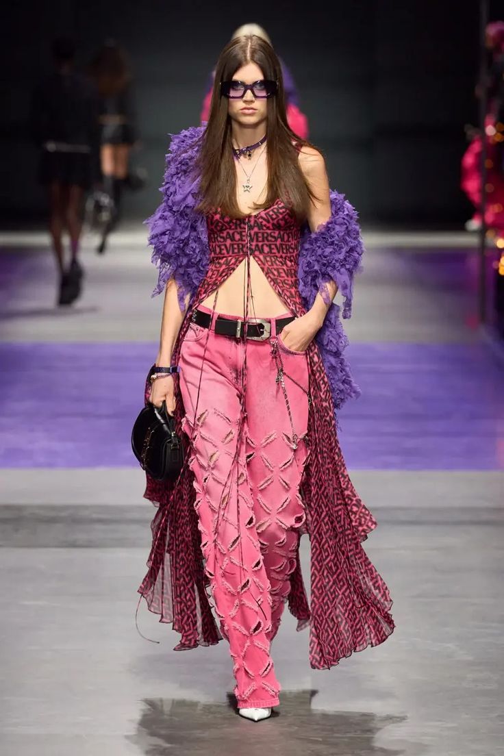 model walks to the runway