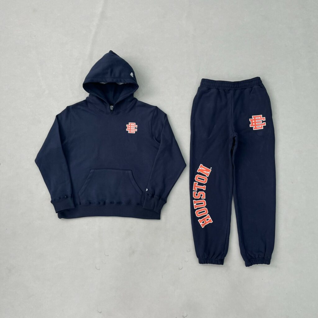 Blue Eric Emanuel Shorts and hoodie