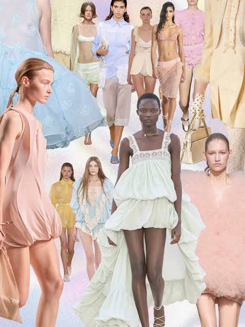 Pastels & Statement Collars on the Cards