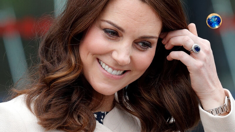 woman wearing sapphire jewelry