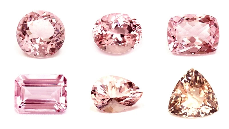 Morganite gemstones