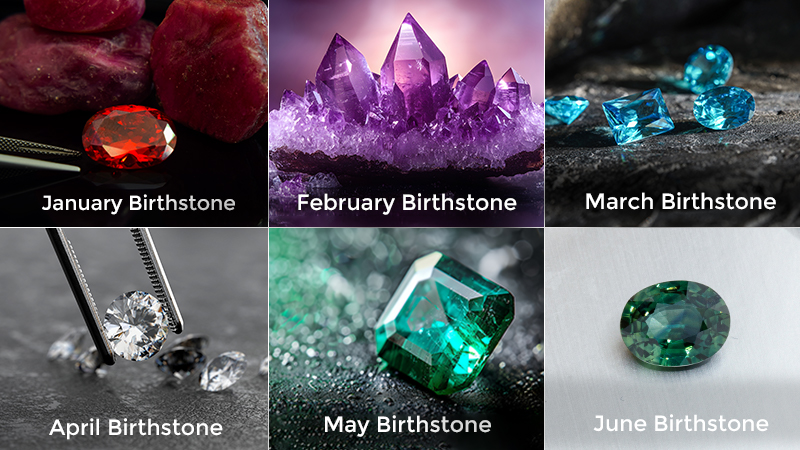 Birthstones by Month