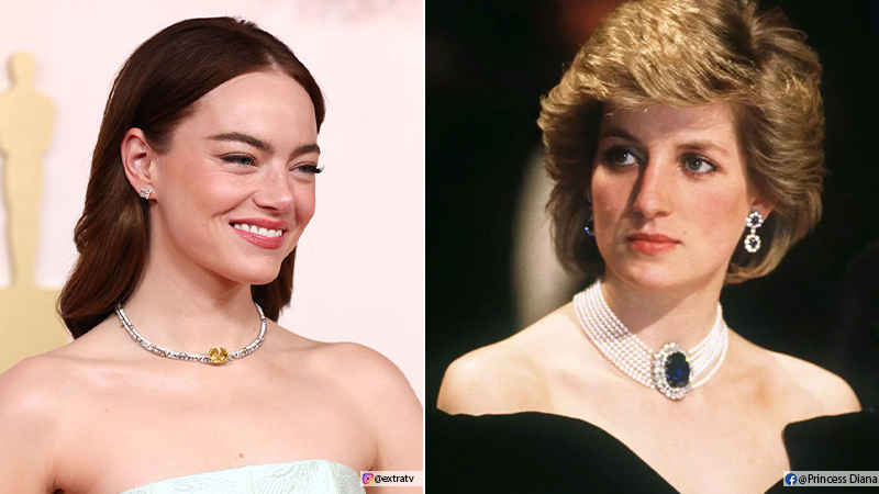 Celebrities wearing Sapphire necklaces