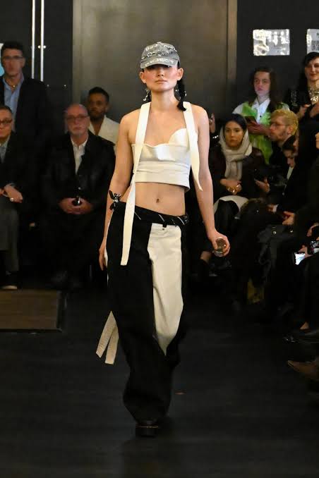 model wearing cool outfit