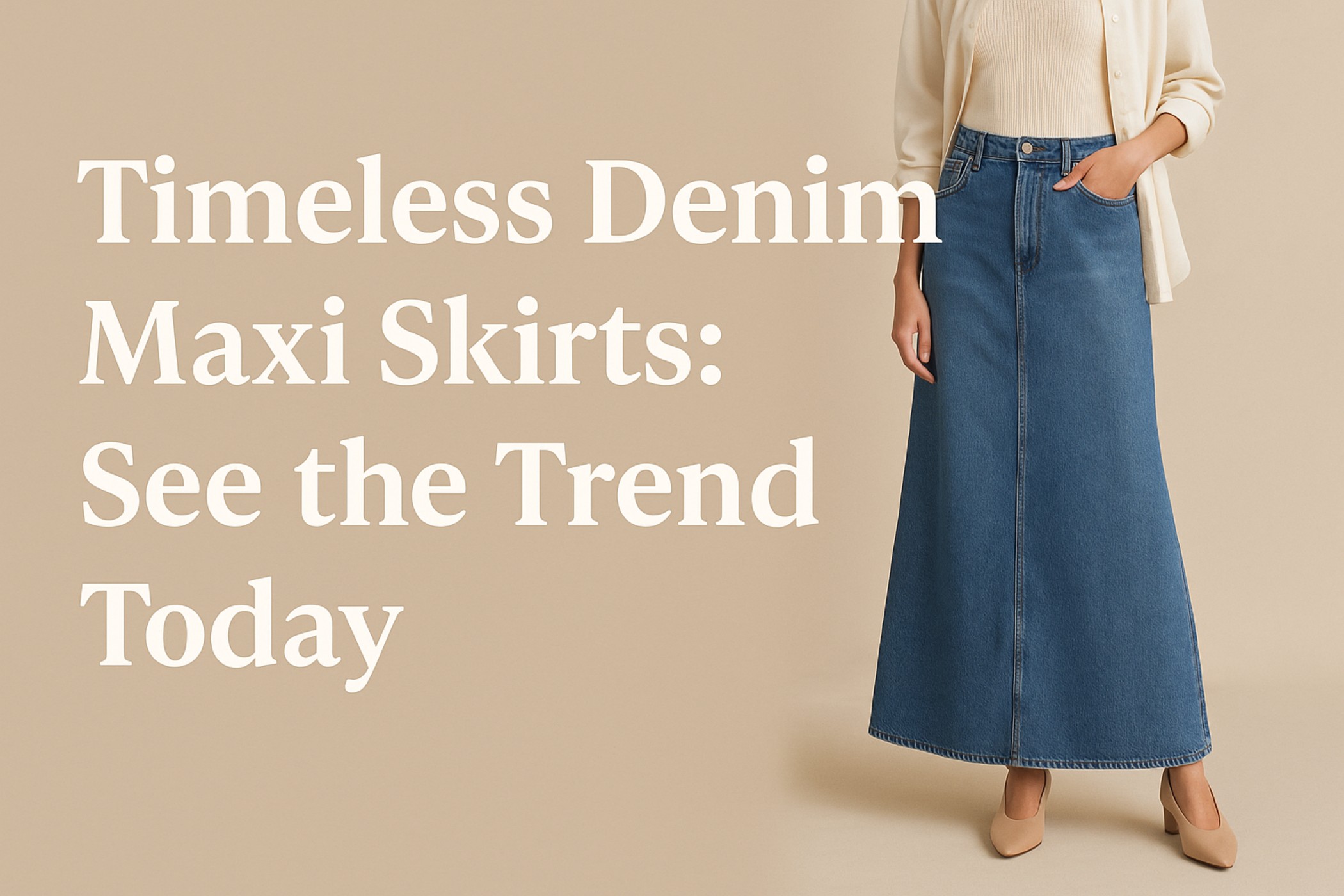 Timeless Denim Maxi Skirts: See the Trend Today