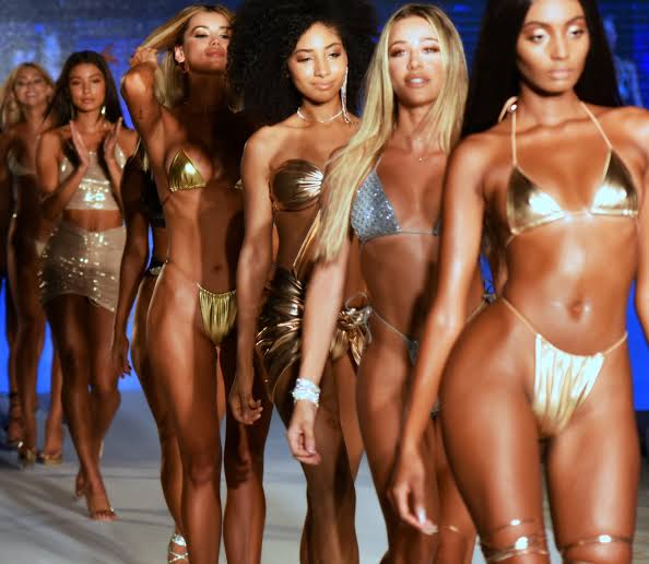 Shimmer, Sequins & Metallic Swimwear
