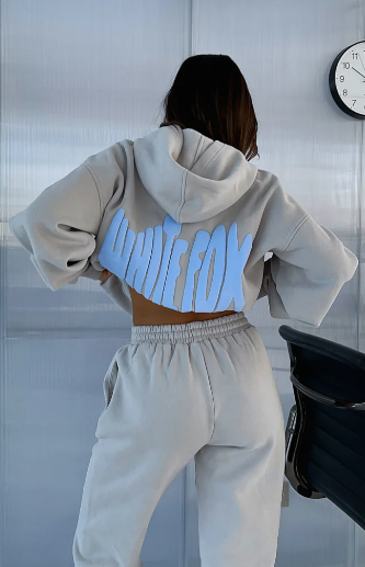 White fox hoodie