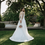 woman wearing white wedding dress