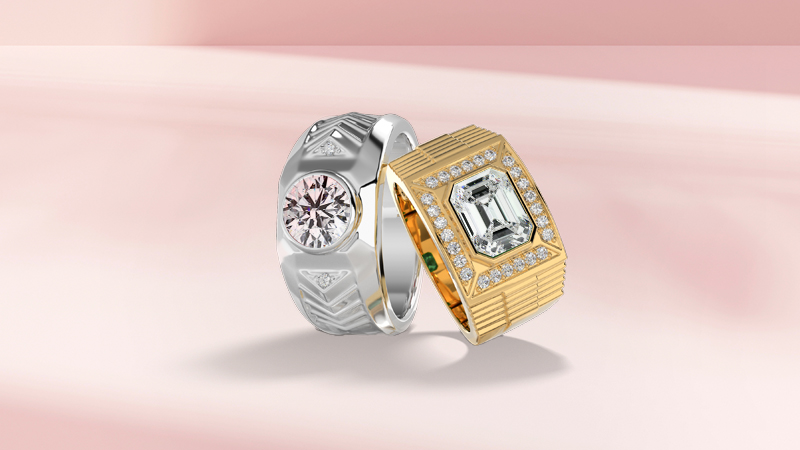 men’s wedding bands silver and gold