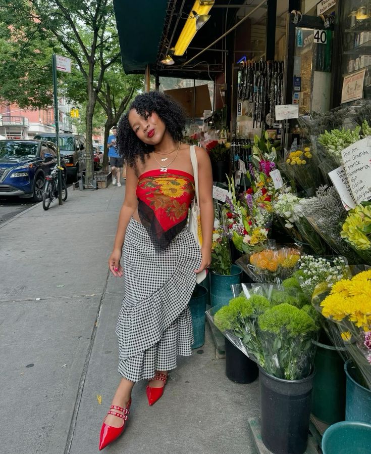 woman wearing Scarf Skirt 1