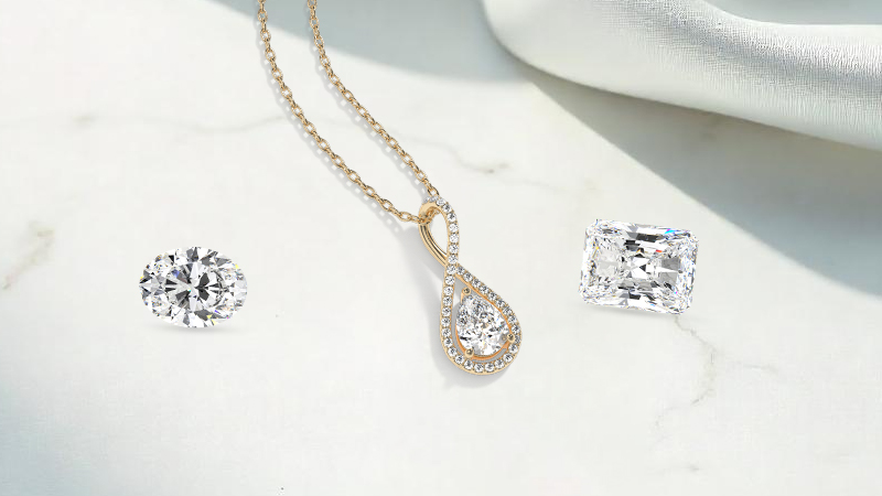 diamond necklaces with unset diamonds