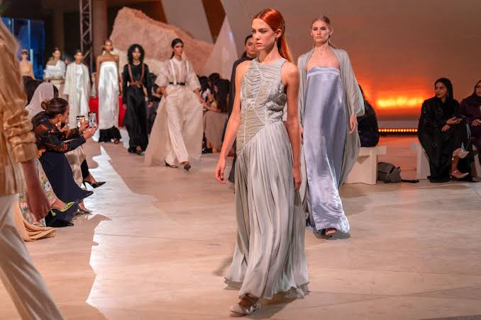 models at Saudi fashion show 