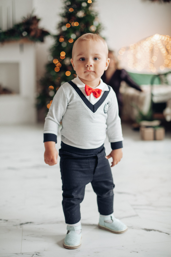 little boy in bow tie baby boy fashion