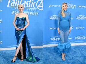 Blue Carpet Beauties: Vanessa Kirby and Julia Garner Turn Heads at “Fantastic Four: First Steps” LA Premiere