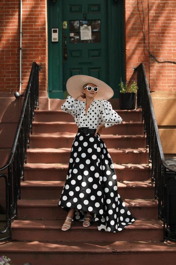 polka dots outfit