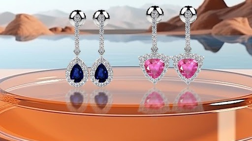 Sapphire Dangling Earrings