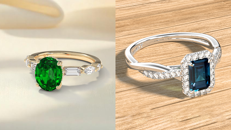 nature engagement rings